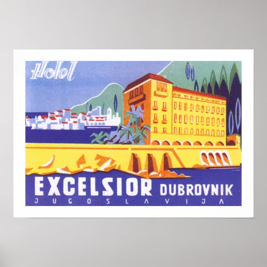 Hotel Excelsior Dubrovnik Poster (Voorkant)