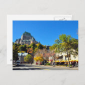 Hotel Frontenac High boven Quebec City Briefkaart (Voorkant / Achterkant)