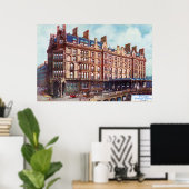 hotel Glasgow in het station St Enoch Poster (Thuiskantoor)