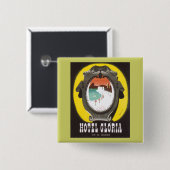 Hotel Gloria Vierkante Button 5,1 Cm (Voorkant /achterkant)