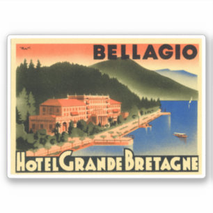 Hotel Grande Bretagne Bellagio Sticker