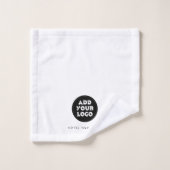 Hotel Guest House Name and Logo White  (Gant de toilette)