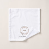Hotel Guest House Nom commercial Logo blanc (Gant de toilette)