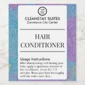 Hotel Guest Voorzieningen Haarconditioner Label Voedselcontainer Etiket (Enkel label)