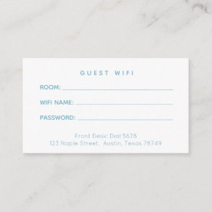  Hotel Guest Wifi Password Kaart