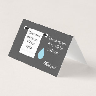 Hotel handdoeken visitekaartjes