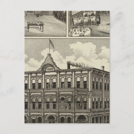 Hotel Hicks, Stockton, Kansas Briefkaart (Voorkant)