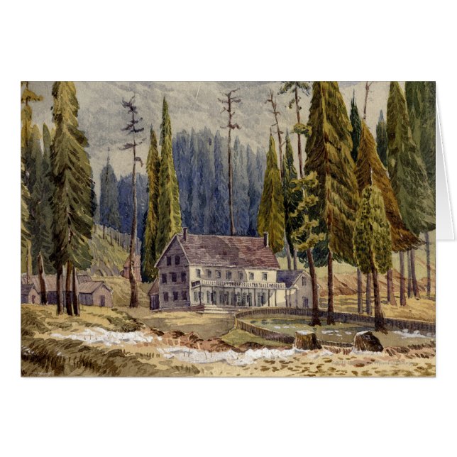 Hotel in de Grove of Mamoth Trees (Voorkant Horizontaal)