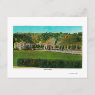 Hotel Lebec en GroundsRidge Route, CA Briefkaart