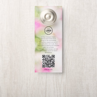 Hotel Logo QR-code gastinformatie deurhanger