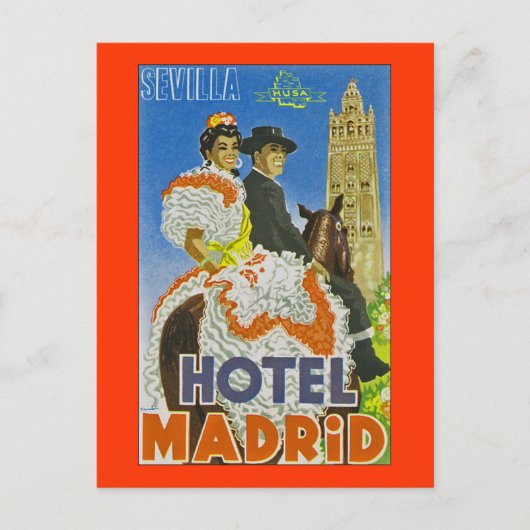 Hotel Madrid Briefkaart (Voorkant)