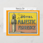 Hotel Majestic Florence Briefkaart (Voorkant / Achterkant)