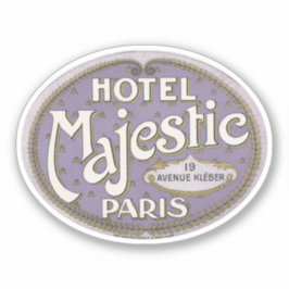 Hotel Majestic Parijs Sticker