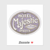 Hotel Majestic Parijs Sticker (Vel)