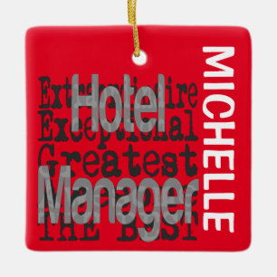 Hotel Manager Extraordinaire CUSTOM Keramisch Ornament