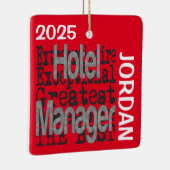 Hotel Manager Extraordinaire CUSTOM Keramisch Ornament (Rechts)