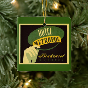 Hotel Metropol Boedapest Hongarije Bagagedrager Ho Keramisch Ornament
