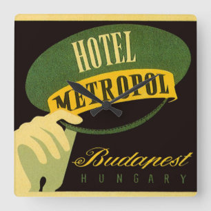 Hotel Metropol Boedapest Hongarije Baggeldrager Ho Vierkante Klok