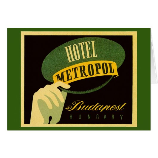 Hotel Metropol Budapest Hungary Bellhop Pet (Voorkant Horizontaal)