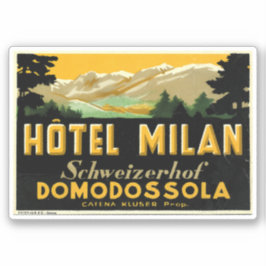 Hotel Milan Italië Sticker
