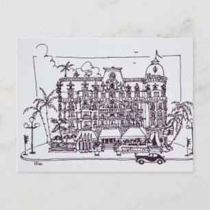 Hotel Negresco English Promenade Nice, Frankrijk Briefkaart