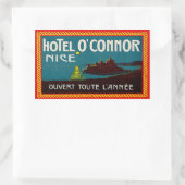 Hotel O'Connor (Nice Frankrijk) Rechthoekige Sticker (Tas)
