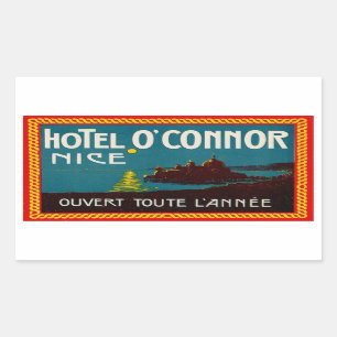 Hotel O'Connor (Nice, Frankrijk) Rechthoekige Sticker