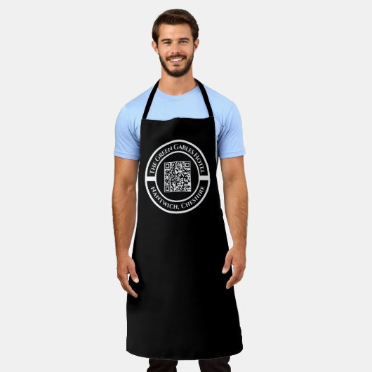 Hotel of balie Schort met QR-code (Gedragen)