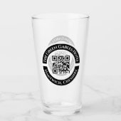 Hôtel ou bar Boissons de verre avec code QR (Devant)