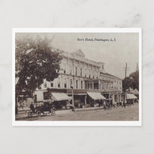 Hotel, Patchogue, Long Island, New York  Briefkaart