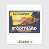 Hotel & pensioen St. Gotthard Lugano Sticker (Vel)