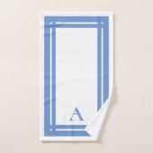 Hôtel personnalisé élégant bleu Athletic (Serviette à main)