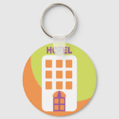 Hotel pictogram sleutelhanger (Achterkant)