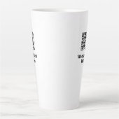 Hôtel QR Code Design Latte Mug (Devant)