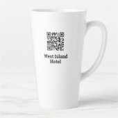 Hôtel QR Code Design Latte Mug (Droite)