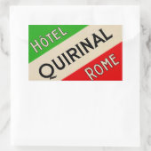 Hotel Quirinal (Rome, Italië) Rechthoekige Sticker (Tas)