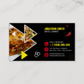 Hôtel, Restaurant, Café, Carte de visite alimentai (Dos)