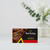 Hôtel, Restaurant, Café, Carte de visite alimentai (Debout devant)