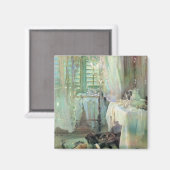 Hotel Room door John Singer Sargent Magneet (Voorkant / Achterkant)