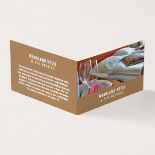 Hotel Room, Hotel Accommodatie Gedetailleerd Visitekaartjes