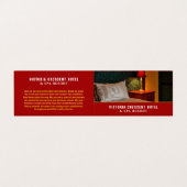 Hotel Room, Hotel Accommodatie Gedetailleerd Visitekaartjes (Buitenkant ongevouwen)