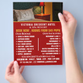 Hotel Room, Hotel Accommodation Adverteren Flyer (Hand)