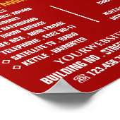 Hotel Room, Hotel Accommodation Adverteren Poster (Hoek)