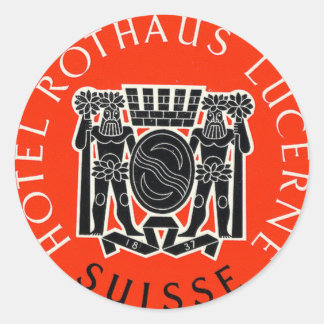 Hotel Rothaus Lucerne Zwitserland Sticker reizen