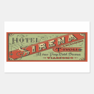 Hotel Sirena (Tivoli) Rechthoekige Sticker