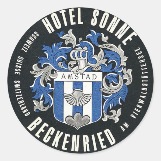 Hotel Sonne Beckenried - Sticker voyage Suisse (Devant)