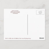 Hotel Utah Saloon briefkaart (Achterkant)