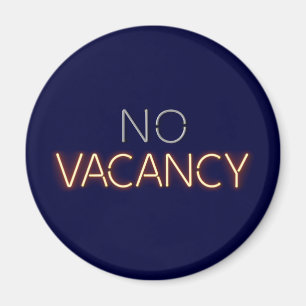 Hotel Vacancy No Vacancy Neon Lights Magneet