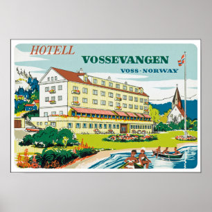 Hotel Vossevangen Noorwegen Poster