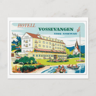 Hotel Vossevangen, Voss Noorwegen Briefkaart